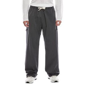Palm Angels Mens  Monogram Wool-Blend Loose Pant, Grey